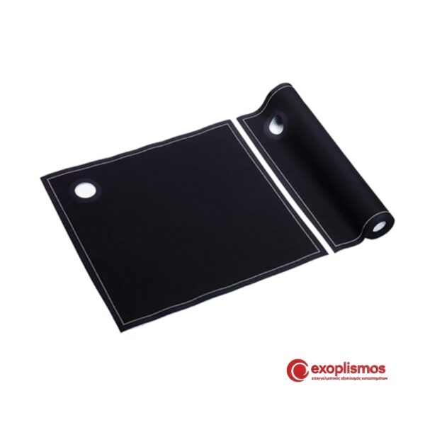 Πετσέτα Μπουκαλιών/Σαμπάνιας 40x40εκ. Μαύρη Με Λευκή Ρίγα Βαμβακερή Με Τρύπα 12τμχ