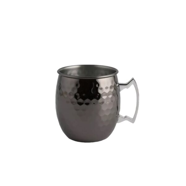 Κούπα Inox 500ml Ανάγλυφη Moscow Mule Μαύρη Lumian