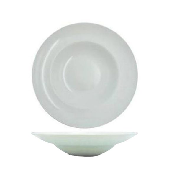 Πιάτο Ζυμαρικών 30cm Πορσελάνη Βαθύ Λευκό Pasta Akr