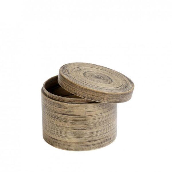 Κουτί Στρόγγυλο Δ15xY12εκ. Bali Μπαμπού