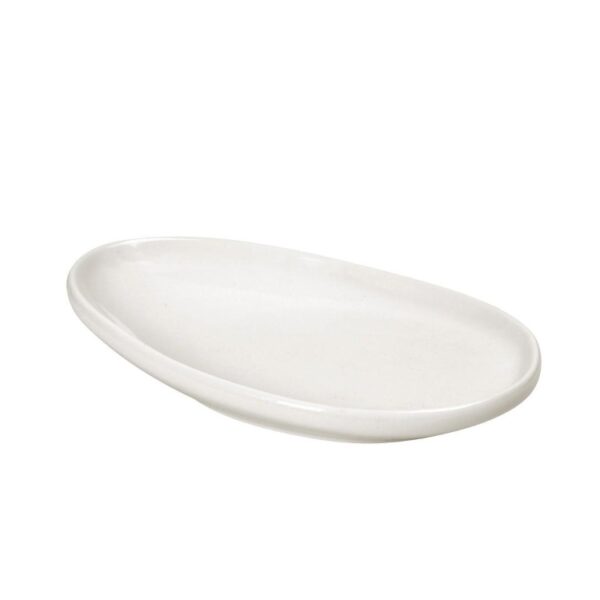 Πιατέλα Λοξή Τριγωνική Μ30,5x20,5εκ. Siders Ivory