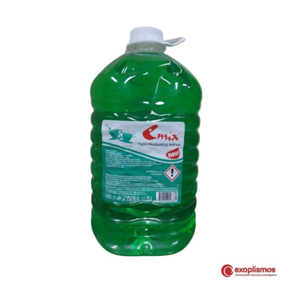 Υγρό Πιάτων 5LT Με Emix Πράσιξνο Μήλο