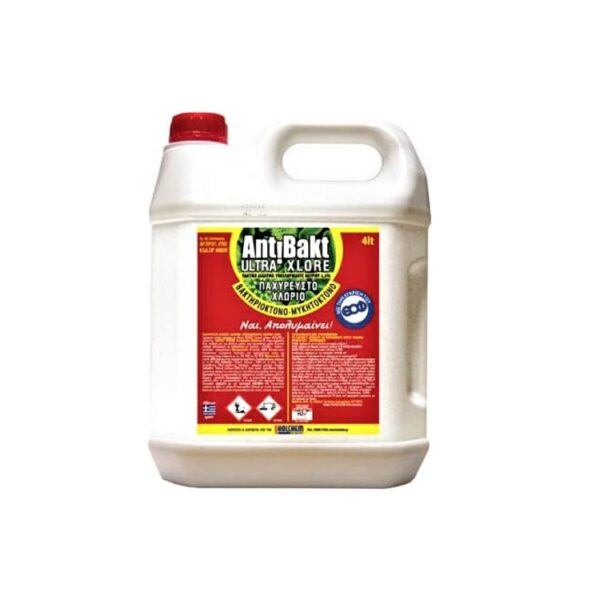 Χλωρίνη Βακτηριοκτόνο-Μυκητοκτόνο Ultra X-Lore Antibakt Άρωμα Λεμόνι Holchem