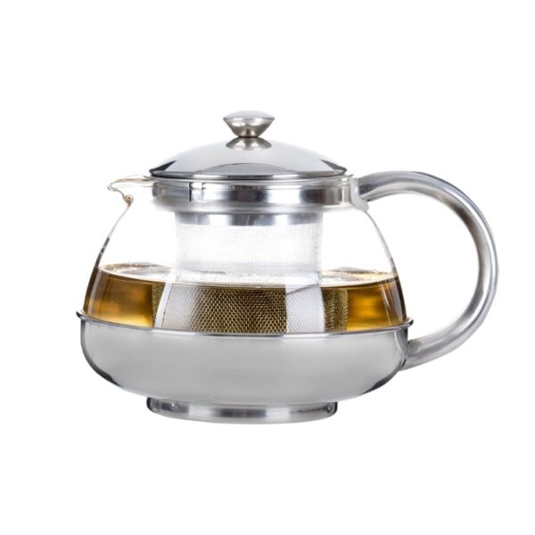 Τσαγιέρα Γυάλινη 500ml 9xΥ12,5εκ. Inox Χερούλι