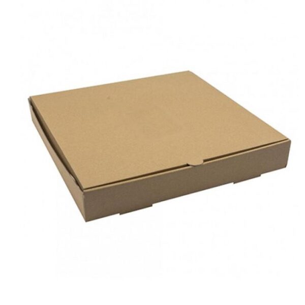 Κουτί Πίτσας 22x22x4εκ. Microwelle Kraft Ατύπωτο 100τμχ/Πακ