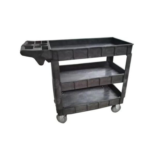 Τρόλεϊ Βαρέως Τύπου Με 3 Ράφια Και Φρένα 103x45xΥ86εκ. Πλαστικό