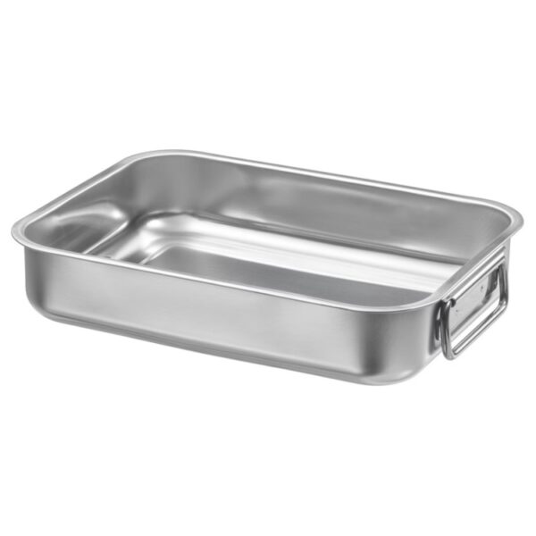 Ταψί Φούρνου Με Χερούλια Υ6εκ. Inox