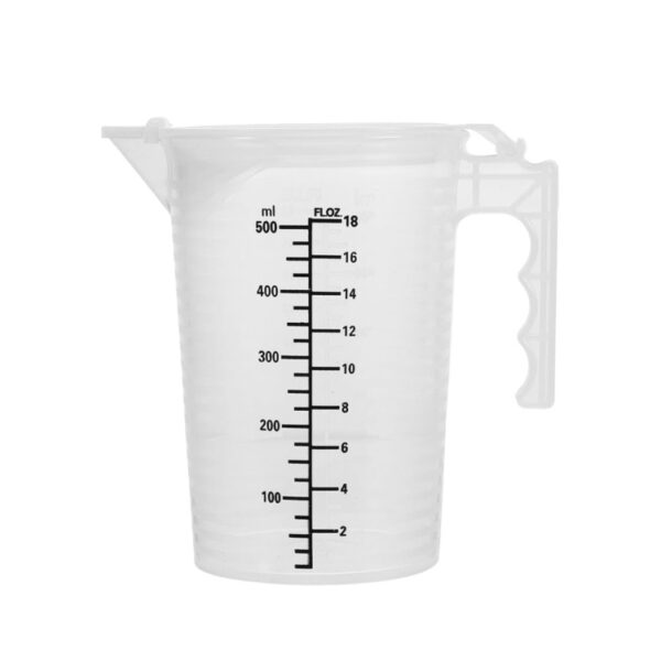 Κανάτα Δοσομετρητής Μεζούρα Υγρών Με Καπάκι PP