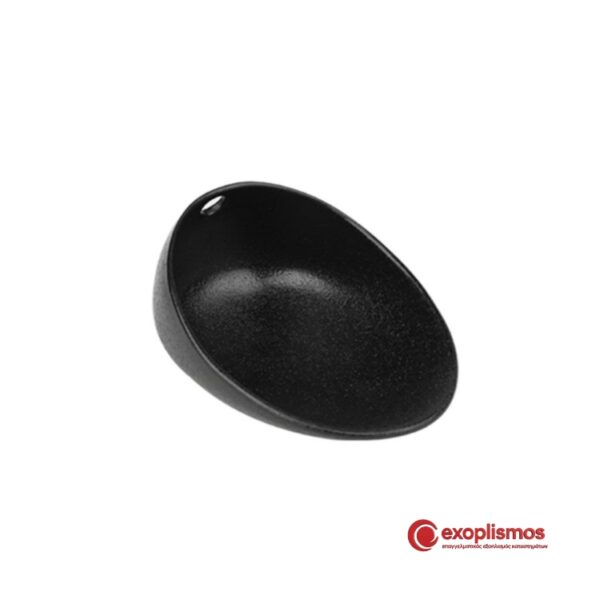 Πιατάκι "Scoop" 15x12xΥ8εκ. Lava Κεραμικό Μαύρο