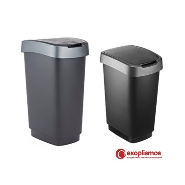 Κάδος Πλαστικός Με Αιωρούμενο Καπάκι Twist Rotho