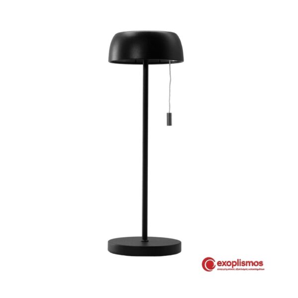 Φωτιστικό LED Επαναφορτιζόμενο Επιτραπέζιο Με Ασύρματη Φόρτιση 2.2W 11x11xY32,5εκ. Sonora Claire Black