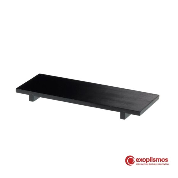 Πιατέλα Σούσι 30x11xΥ2,5εκ. Μπαμπού Μαύρη S0062.Z