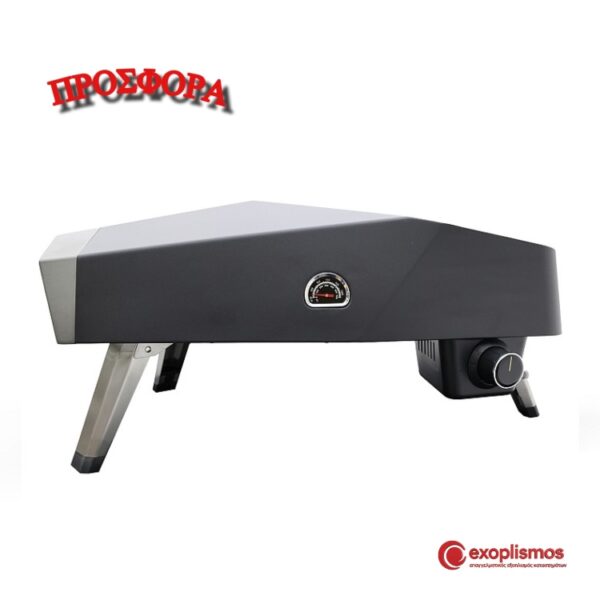 Φούρνος Πίτσας Υγραερίου 64,4x40xΥ31,4εκ. 4,4KW Inox Ματ Agon TGP-12 OFFER