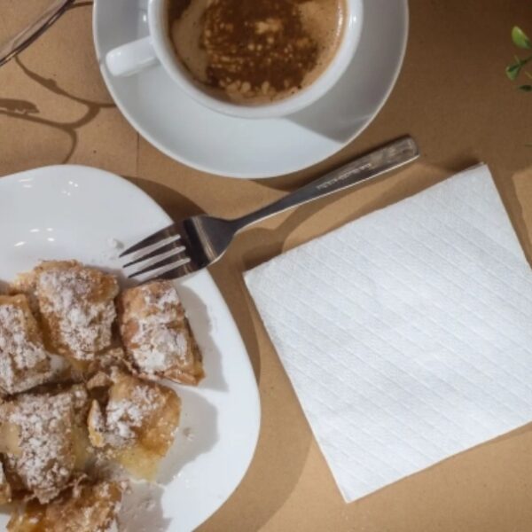 Χαρτοπετσέτα Εστιατορίου 24x24εκ. Λευκή 1Φ Σκληρή 5Πακ x 700τμχ.