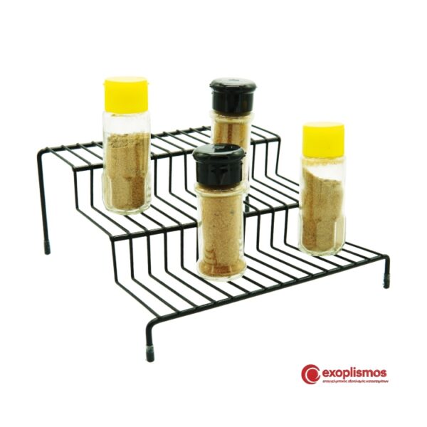 Βάση Mπαχαρικών 3 Eπίπεδα 25,5x23,5xΥ11εκ. Ατσάλι