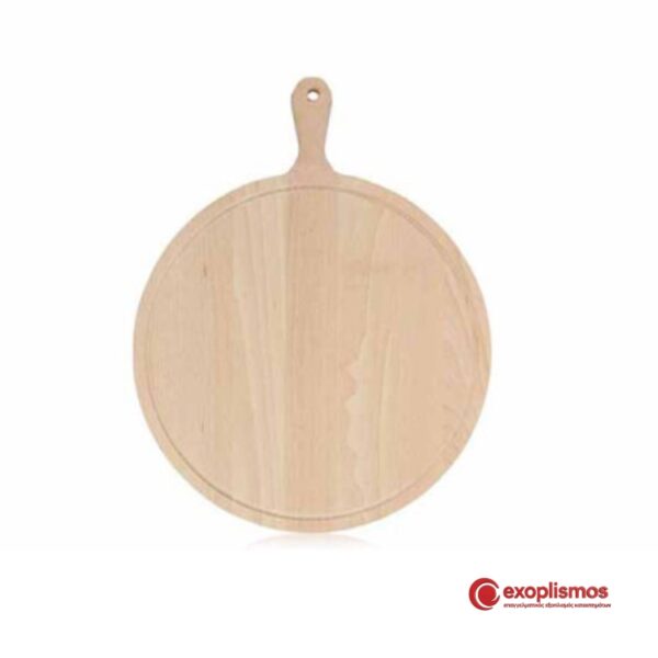 Βάση Πίτσας Ξύλινη Δ35εκ. Με Λαβή