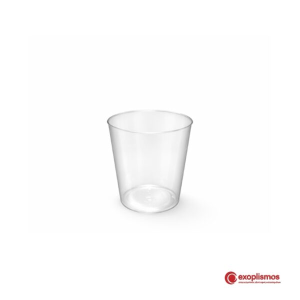 Ποτήρι Σφηνάκι Πλαστικό 20ml Πισίνας Κρυστάλ Διάφανο ΝΑΖ 40τμχ