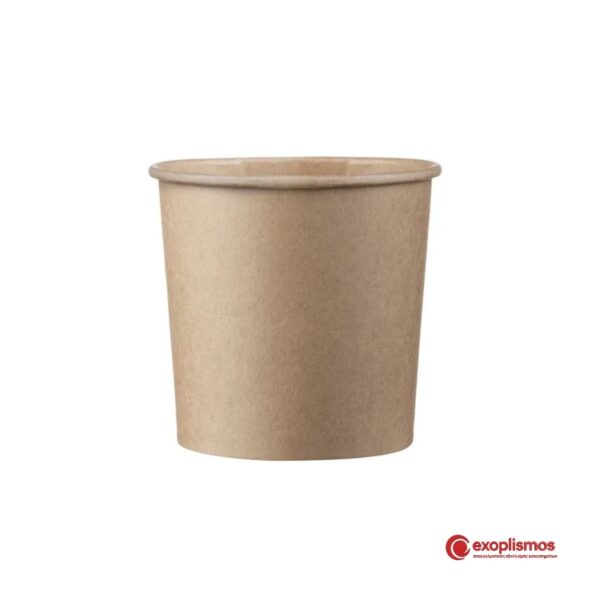 Μπολ Κύπελλο Παγωτού 12oz 9xΥ8,5εκ. Χάρτινο Kraft 50τμχ