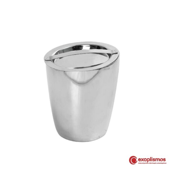 Παγοδοχείο 16,5xΥ20εκ. Διπλότοιχο Inox Με Καπάκι