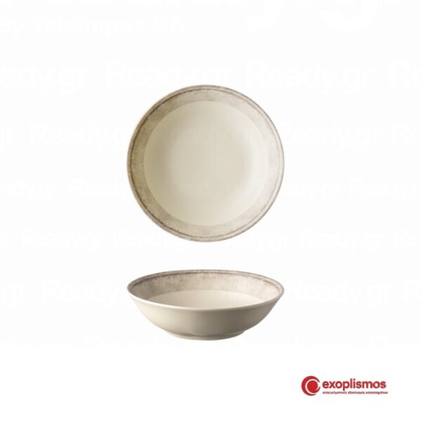 Μπολ Πορσελάνης 14εκ. Γκρι Ματ Future Lukanda