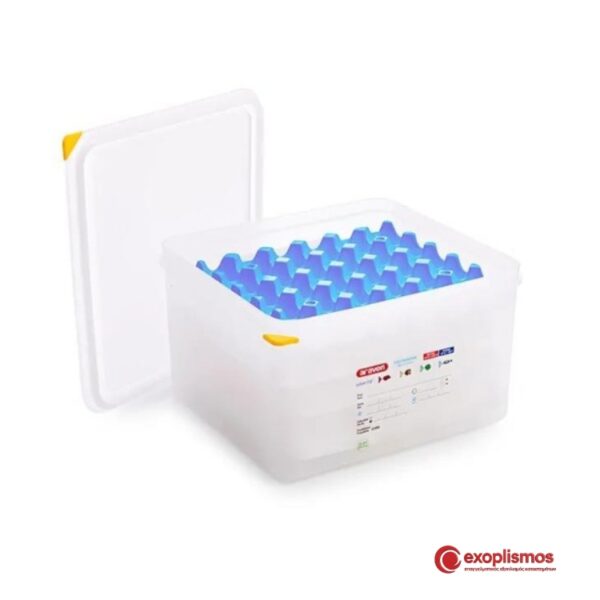 Δοχείο Αποθήκευσης Αυγών 4 Δίσκοι GN 2/3 35,4x32,5xΥ20εκ. Πλαστικό PP