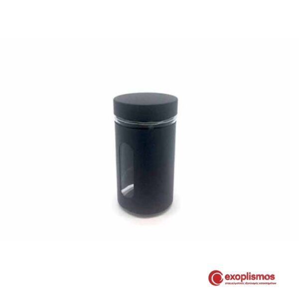 Βάζο Como 8,5xΥ15,5εκ. Μεγάλο Γυάλινο Μαύρο