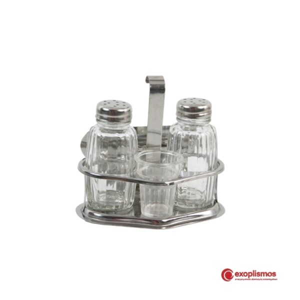 Αλατοπίπερο Σετ Νο4 12x8xΥ11,5εκ. Inox