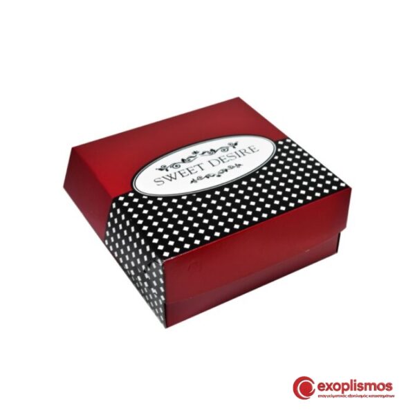 Κουτί Ζαχαροπλαστείου Τάρτας 22x22xY5,5εκ. Sweet Desire Τ10 10kg